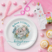 Plato de papel Baby Shower "Baby Koala" Papieren Bordje (Feest)