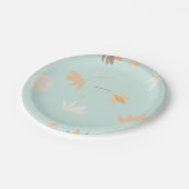 Plato de papel con diseño floral. papieren bordje (Gekanteld)