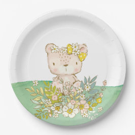 Plato de papel de la colección little bear papieren bordje
