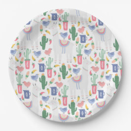 Plato de papel de la colección Oh, Llama Llama Papieren Bordje