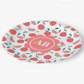 Plato de papel diseño melocotones papieren bordje (Gekanteld)