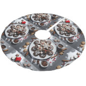 Plato de papel navidad 1 - 001 kerstboom rok (Gekanteld)
