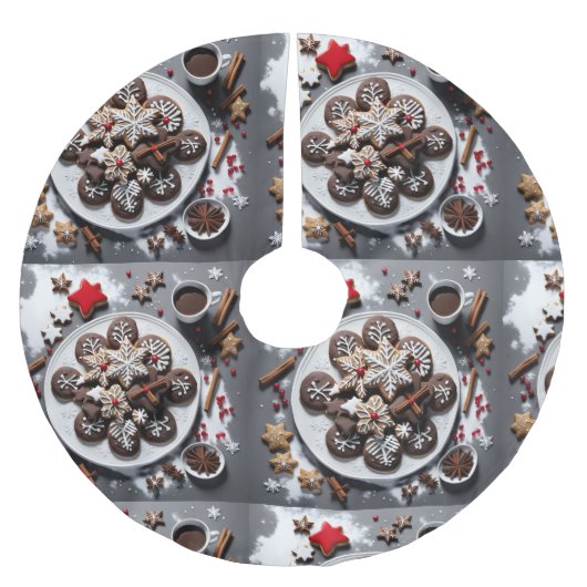 Plato de papel navidad 1 - 001 kerstboom rok (Voorkant)