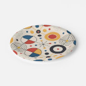 Plato diseño geométrico papieren bordje (Gekanteld)