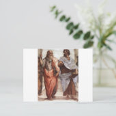 Plato en Aristoteles Briefkaart (Staand voorkant)