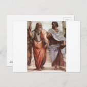 Plato en Aristoteles Briefkaart (Voorkant / Achterkant)