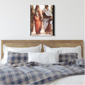 Plato en Aristoteles / Rafaëls school van Athene / Canvas Afdruk (Insitu (Slaapkamer))