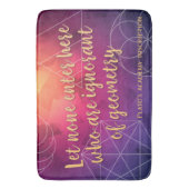 Plato: geen onwetend element van geometrie badmat (Voorkant Verticaal)