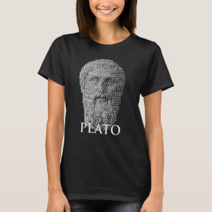 Plato Halftoon Portret T-shirt