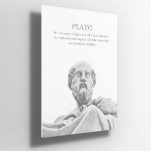 Plato inspirerend quote Poster
