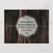 Plato Inspirerend Quote "Wise mannen talk" Briefkaart (Voorkant)