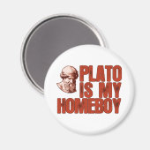 Plato is mijn thuisjongen magneet (Voorkant / Achterkant)