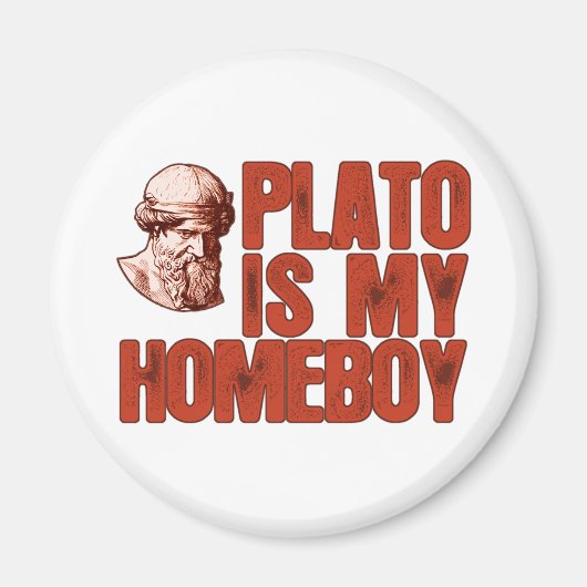 Plato is mijn thuisjongen magneet (Voorkant)