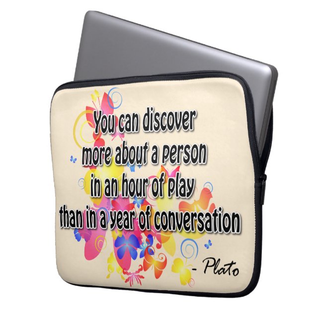 Plato Laptop Sleeve (Voorkant Links)