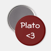 Plato-liefde Magneet (Voorkant / Achterkant)