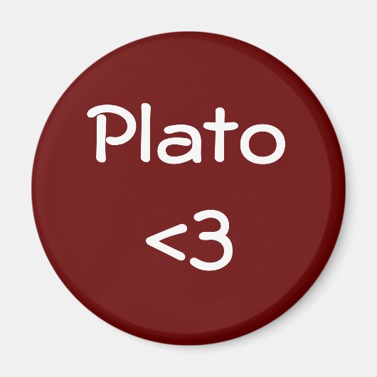 Plato-liefde Magneet (Voorkant)