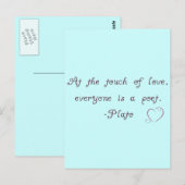 Plato Love Poet Quote Briefkaart (Voorkant / Achterkant)