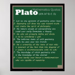 Plato Mathematics citeert Poster<br><div class="desc">Selectie mathematics offertes op Plato,  Plato-academie</div>