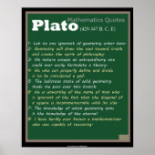 Plato Mathematics citeert Poster (Voorkant)