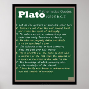 Plato Mathematics citeert Poster