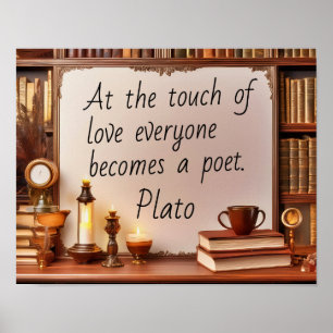 Plato Op het moment van liefde Poster
