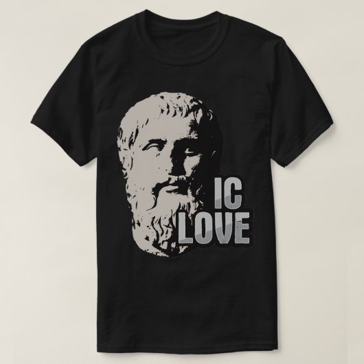 Plato Philosopher Design voor een Filosofie Studen T-shirt (Design voorkant)