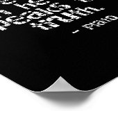 Plato Philosophy Quote Poster (Hoek)