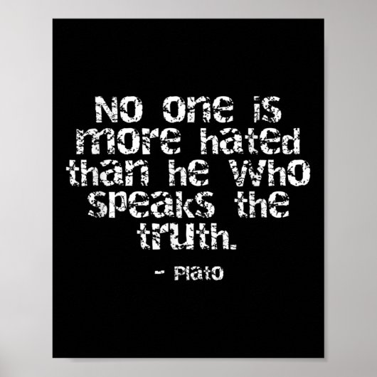 Plato Philosophy Quote Poster (Voorkant)