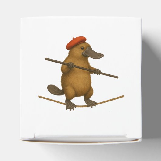Plato platypus tightrope walker bedankdoosjes (Bovenkant)