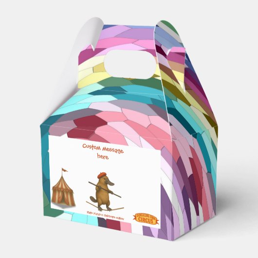 Plato platypus tightrope walker bedankdoosjes (Voorkant Zijde)