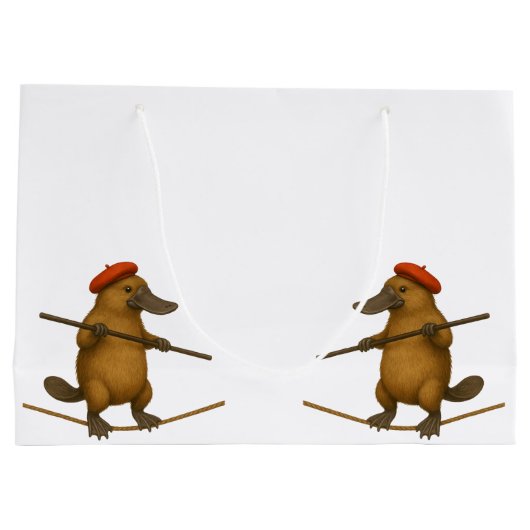 Plato platypus tightrope walker groot cadeauzakje (Achterkant)