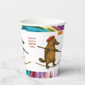 Plato platypus tightrope walker papieren bekers (Achterkant)