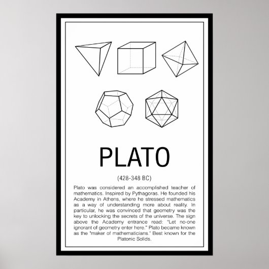Plato-Poster Poster (Voorkant)