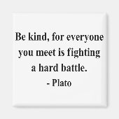 Plato Quote 1a Magneet (Voorkant)