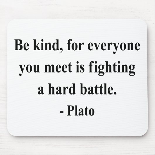 Plato Quote 1a Muismat (Voorkant)