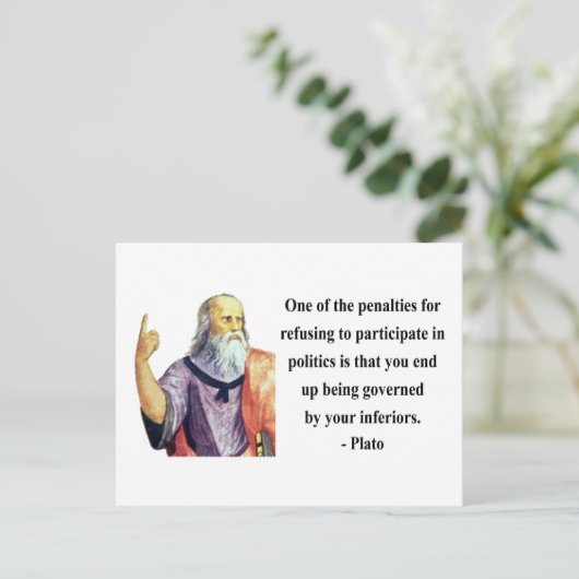 Plato Quote 2b Briefkaart (Staand voorkant)