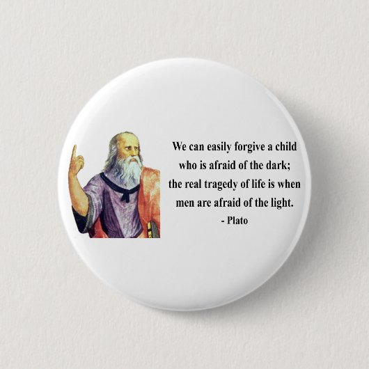Plato Quote 5b Ronde Button 5,7 Cm (Voorkant)