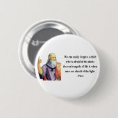 Plato Quote 5b Ronde Button 5,7 Cm (Voorkant /achterkant)