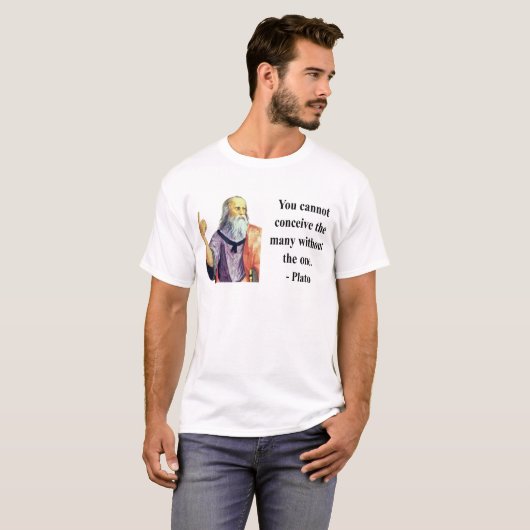 Plato Quote 6b T-shirt (Voorkant volledig)