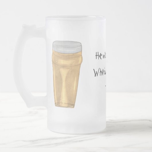 Plato Quote Beer Mok (Links)