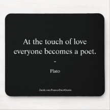 Plato Quote; de aanraking van liefde