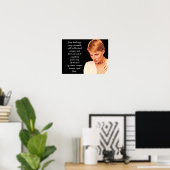 Plato quote - Elk hart zingt een lied Poster (Thuiskantoor)