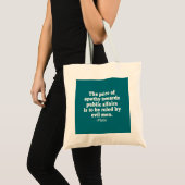 Plato Quote over het gevoel voor politiek Tote Bag (Voorkant (product))