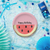 Plato Sandía Papieren Bordje (Feest)