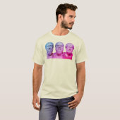 Plato, Socrates en Aristoteles T-shirt (Voorkant volledig)