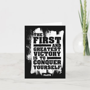 Plato Stoïcijnse Mindfulness Quote Stoïcisme Filos Kaart
