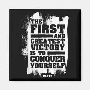 Plato Stoïcijnse Mindfulness Quote Stoïcisme Filos Magneet