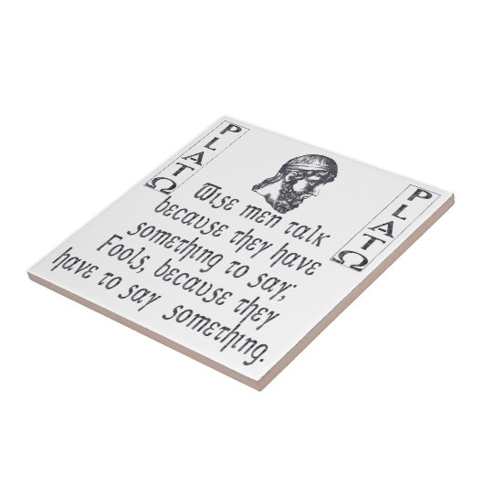 Plato Tegeltje (Zijkant)