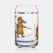Plato vogelbekdier koorddanser blikvorm glas (Voorkant)