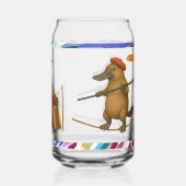 Plato vogelbekdier koorddanser blikvorm glas (Achterkant)
